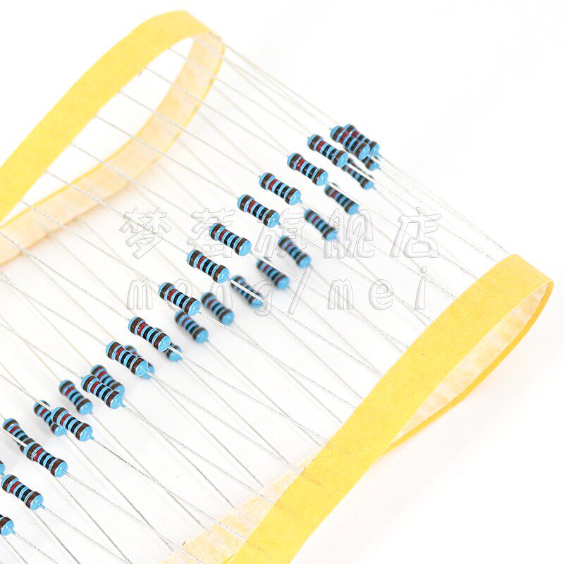 1/4w金属膜电阻1% 0.25w 0R 0.1R 0.12R 0.15R 0.18R 0.2R 0.22欧