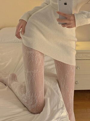 蕾丝镂空连裤袜美腿复古