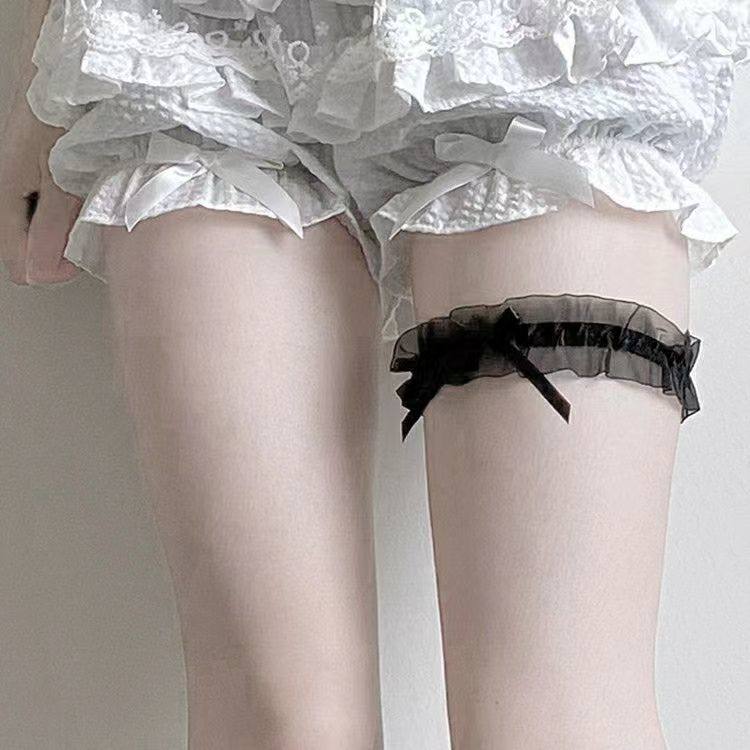 蕾丝腿环性感二次元蕾丝花边袜子jk小腿袜手撕甜辣腿环辣妹ing