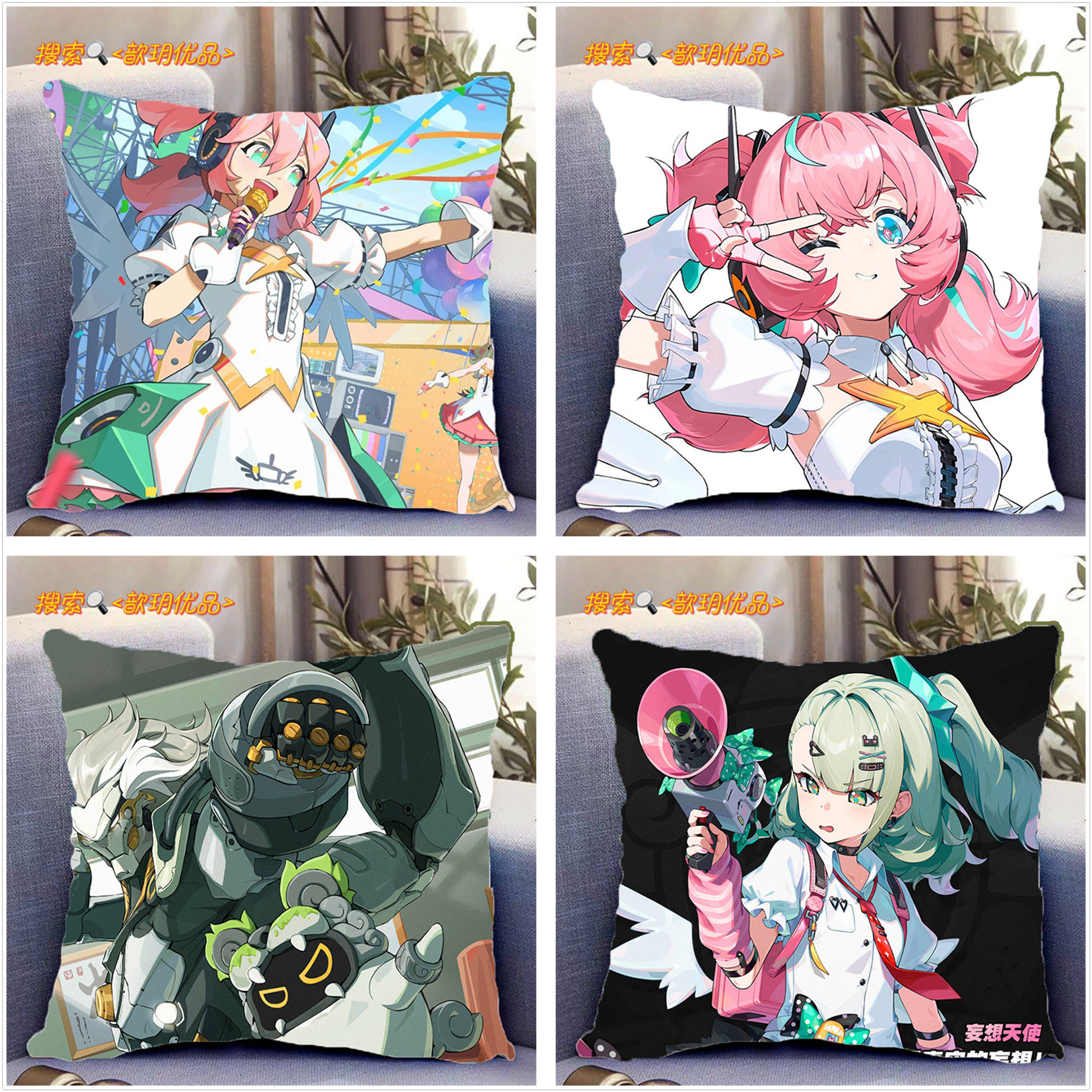 绝区零周边爱芮般岳千夏双面抱枕定制二次元卡通动漫送朋友带枕芯,模玩/动漫/周边/娃圈三坑/桌游,动漫毛绒/抱枕/坐垫,淘宝优惠券,粉丝福利购,淘宝优惠卷