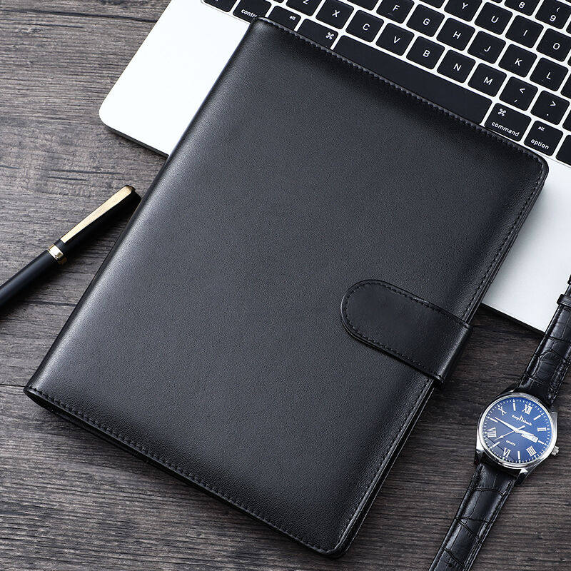 朗捷（longe）商务笔记本本子搭扣活页本可拆卸笔记本文具活页记