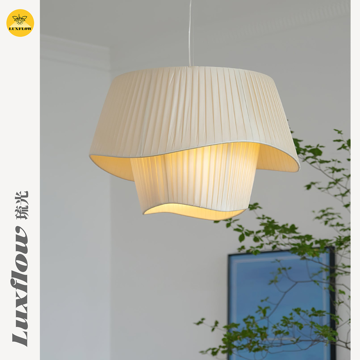 法式中古奶油风客厅吊灯