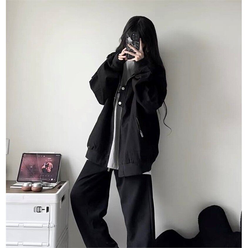 黑色外套女春夏款2026新