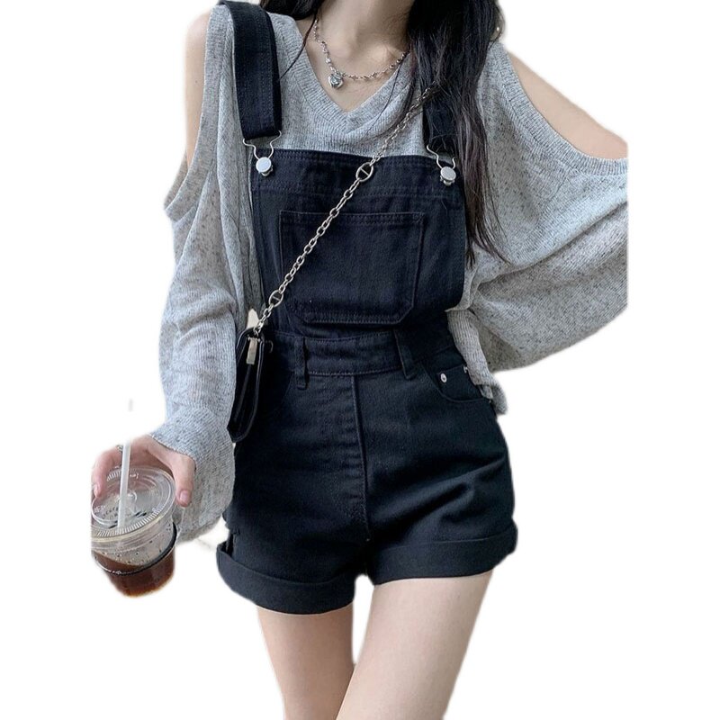 奶系抱婴袋短裤套装女夏