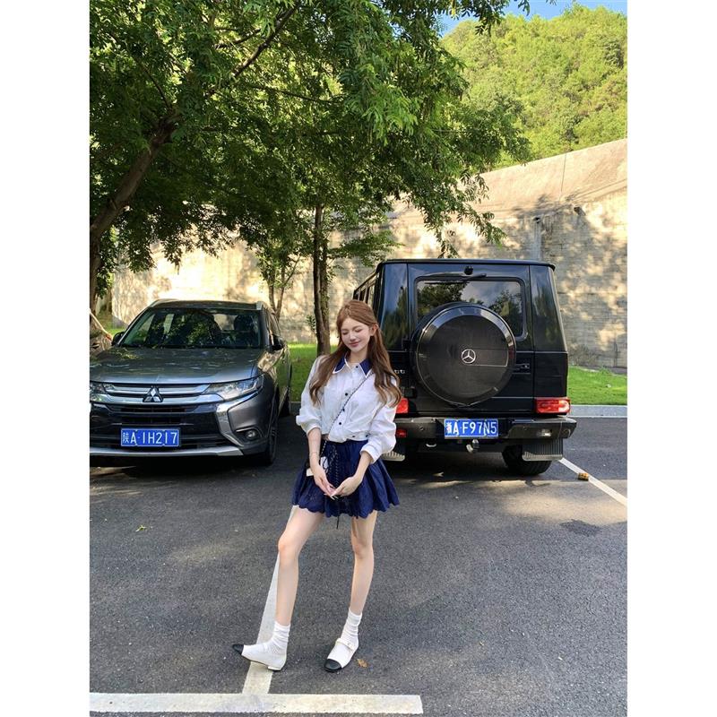 时尚套装POLO领长袖衬衫