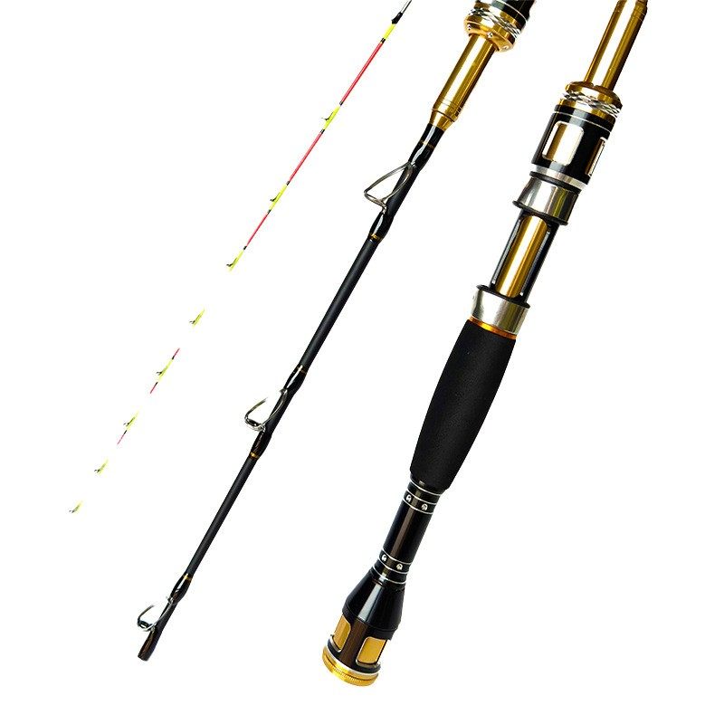 全钛新款桥筏杆小筏钓竿夜光电子LED海钓全套微铅冰钓竿软尾阀杆