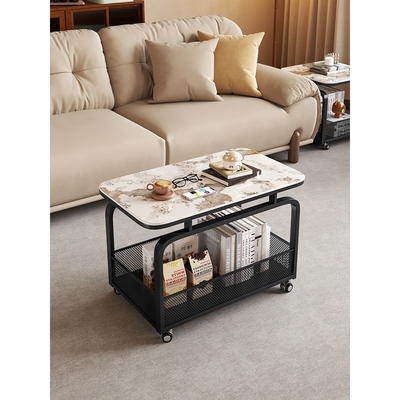 ?小户型客厅沙发边几可移动小推车轻奢感侧边柜简约床边小桌