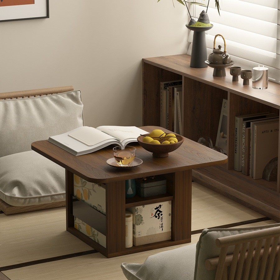 飘窗小桌子家用日式小茶桌日式榻榻米网红飘窗桌茶几床上茶台炕桌