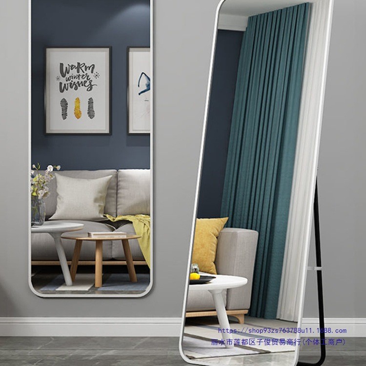 全身镜落地镜家用卧室网红化妆镜挂墙试衣镜子壁挂贴墙宿舍穿衣镜