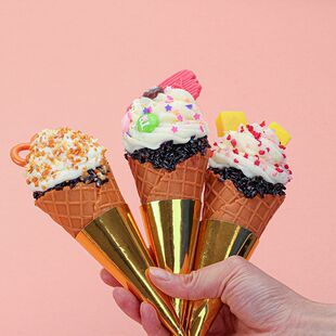 仿真热奶宝雪糕冰淇淋食品模型甜品纸杯蛋糕摆件装饰橱窗道具