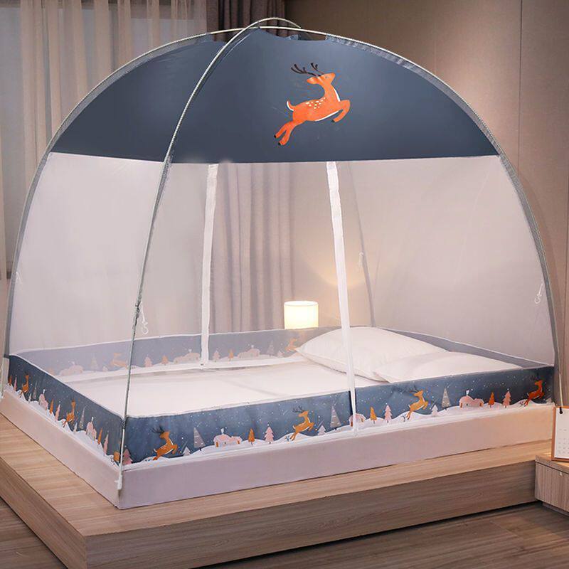免安装蒙古包蚊帐1.5m床支架加厚加密1.8单双人家用1.0米学生宿舍