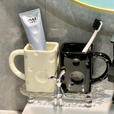 轻奢漱口杯洗漱杯套装情侣刷牙杯子家用牙缸牙杯高颜值