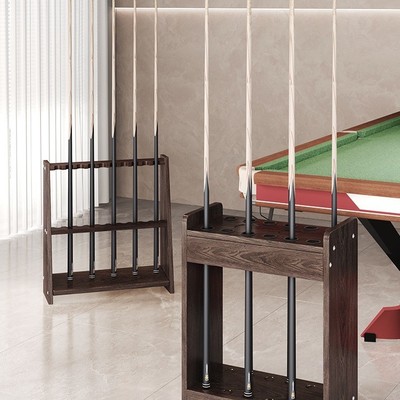 台球杆架落地球杆收纳架桌球杆柜台球厅公杆存放架立式放置鱼竿架