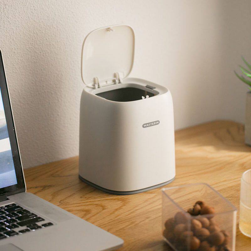 桌面垃圾桶杂物桶迷你带盖家用办公室小号床头卧室客厅厨房