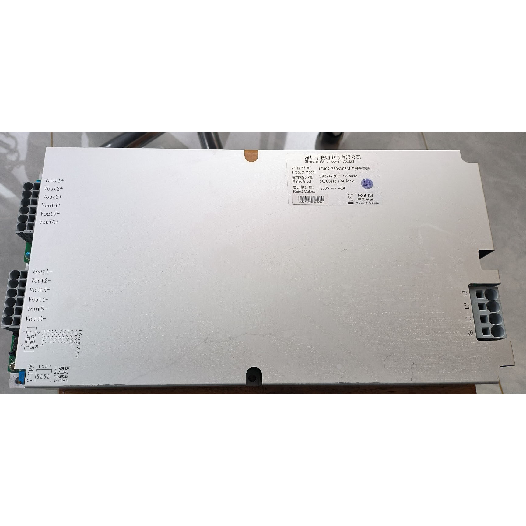 杰普特nLIGHT激光器开关电源联明LC402-380S103M-T输出103V41A