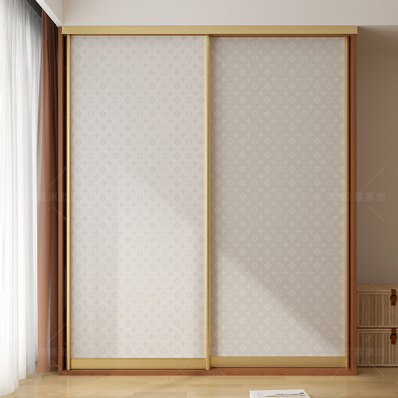 现代简约卧室装饰墙贴玻璃移门贴画衣柜贴纸加厚家具改造贴可定制图片