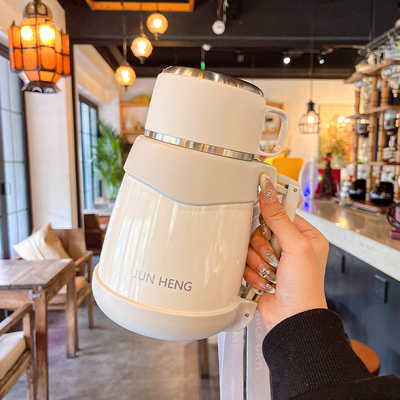 大肚保温杯女生2025新款高颜值大容量水杯户外便携学生不锈钢水壶