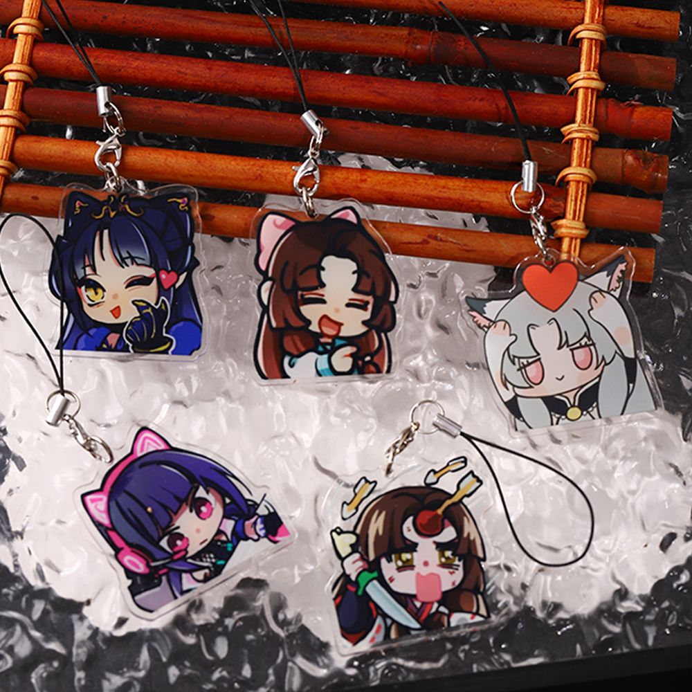 永劫无间胡桃Q版手机挂件周边