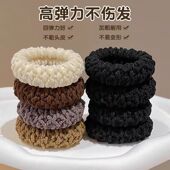 加厚加粗高弹力头绳毛巾圈爆米花彩色无接缝发圈马尾头绳发绳发饰