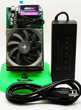 2025新款大算力乐透机Bitaxe NerdQaxe++ 4.8th/s静音低功耗solo