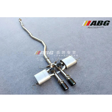 ABG 新老思域改装排气管 头中尾段直排回压中双出4出阀门鼓跑车声