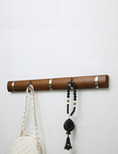 挂勾木质墙上衣帽钩玄关 挂衣架挂钩北欧时尚 玲杰 纯实木壁挂式