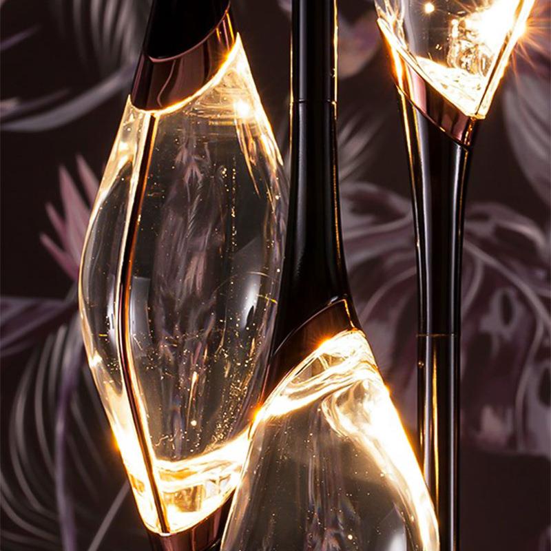 铜奢床头小吊灯后现代简约厅单餐头卧室北欧客厅轻吧台全水晶吊灯