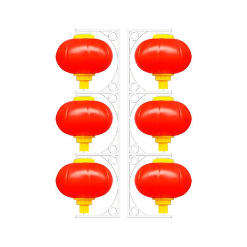 LED亚克力灯笼路灯太阳能中国结连串南瓜灯笼灯挂件供电超亮发光