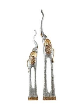 艺术抽象大象欧式创意复古装饰品电视柜橱窗吧台摆件工艺品象摆件