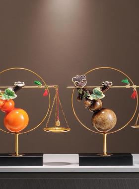 新中式葫芦称心如意摆件客厅电视柜酒柜装饰品办公室乔迁新居礼品