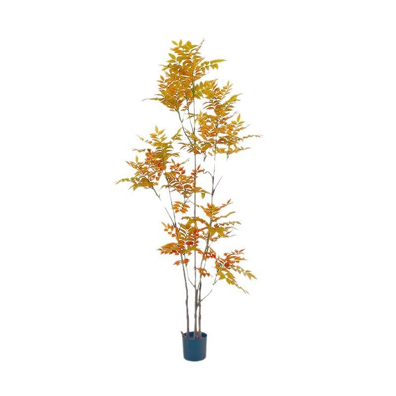 仿真绿植漆木树椿树室内客厅装饰摆件盆栽仿生植物直播间造景假树