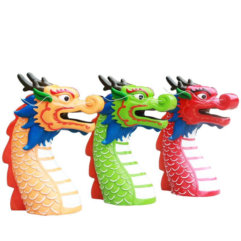 龙头雕塑摆件仿真动物摆件端午节赛龙舟商场超市售楼柜台装饰品