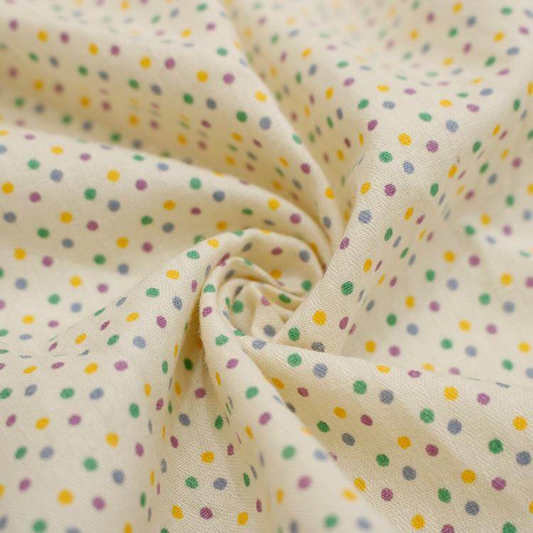 春夏韩版经典2mm小波点几何印花梭织棉布女装女童无弹洗水衬衫布,纺织面料/辅料/配套,印花面料,淘宝优惠券,粉丝福利购,淘宝优惠卷