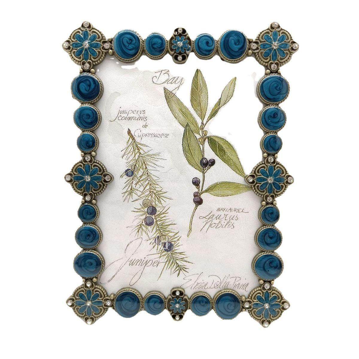 新款摆台小清新美式相框金属立体玻璃相框兰色珍珠金属相框,家居饰品,DIY亲子装饰画,淘宝优惠券,粉丝福利购,淘宝优惠卷