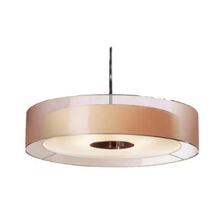 现代简约餐厅吊灯新中式 主卧室客厅吸顶灯书房圆形布艺房间灯具