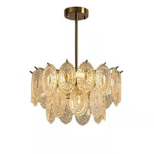 法式 灯具 轻奢水晶吊灯后现代主卧室客厅灯简约现代网红2024年新款