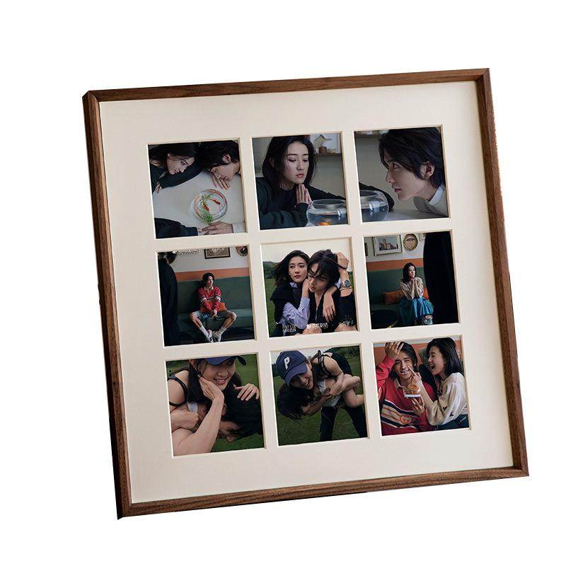婚纱照结婚洗照片打印做成相框情侣照片墙组合九宫格相框挂墙