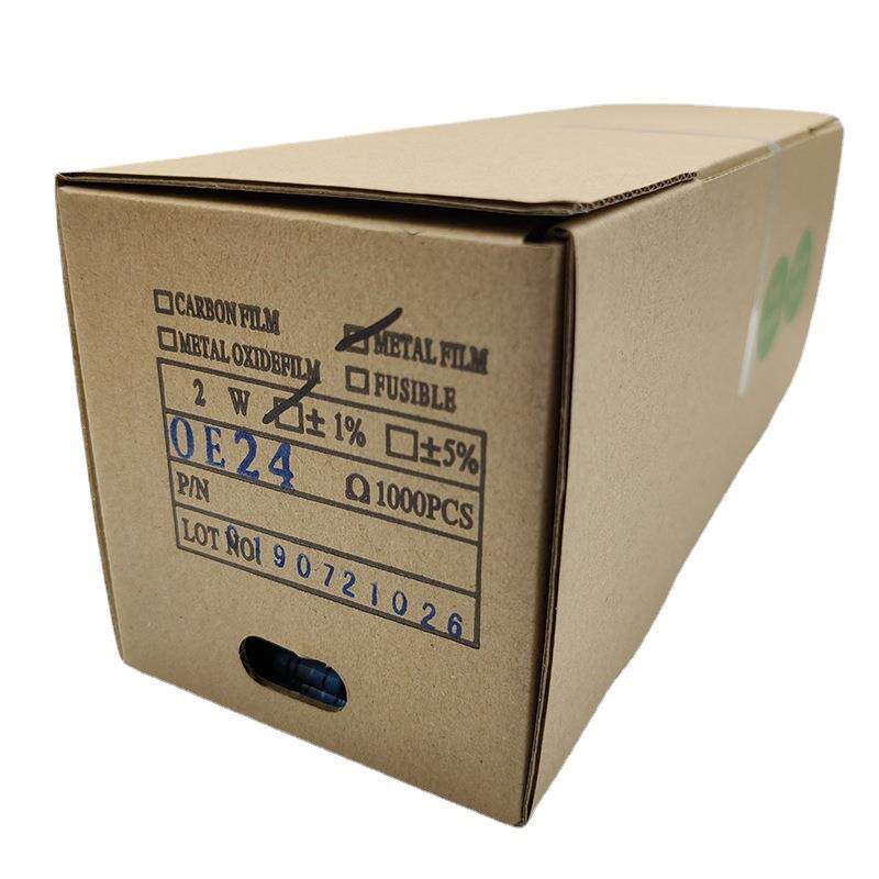 金属膜电阻2W1K-1M大功率电阻精度1%2W金膜电阻全系列