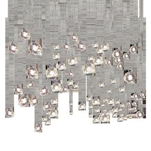 前台吧台晏会厅星空灯大型酒店大堂灯售楼部沙盘水晶工程创意吊灯