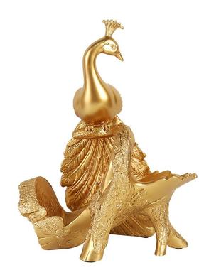 现代轻奢孔雀红酒架摆件客厅酒柜家居家用餐厅葡萄酒香槟展示酒架