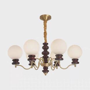 法式中古灯客厅吊灯美式卧室魔豆吊灯高级感大厅楼梯餐厅吊灯