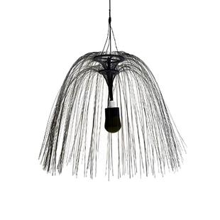 户外七彩LED挂件防水6080cm氛围吊灯餐厅装 饰光纤双层大水母灯