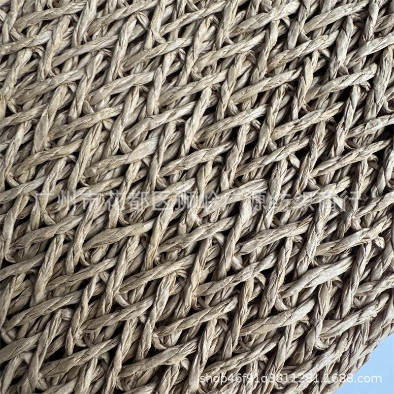 工厂直优质编织料绳粗草布简销风草7653编包约抱枕装饰布