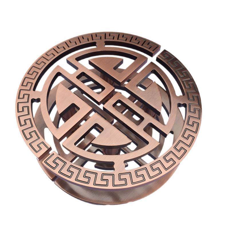 新中式雕刻半圆形拉手酒店实木门把手足浴会所推拉玻璃大门拉手