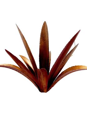 爆款！铁艺龙舌兰植物金属摆件花园创意个性户外装饰摆件新品
