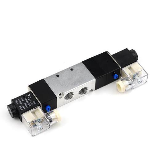 带中停中封三位五通电磁阀4V0-08-10/DC12V/DC24V/AC110V/AC22V