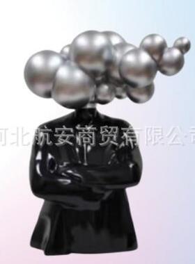 现代简约创意抽象人物摆件样板房售楼处桌面茶几电视柜饰品工艺品