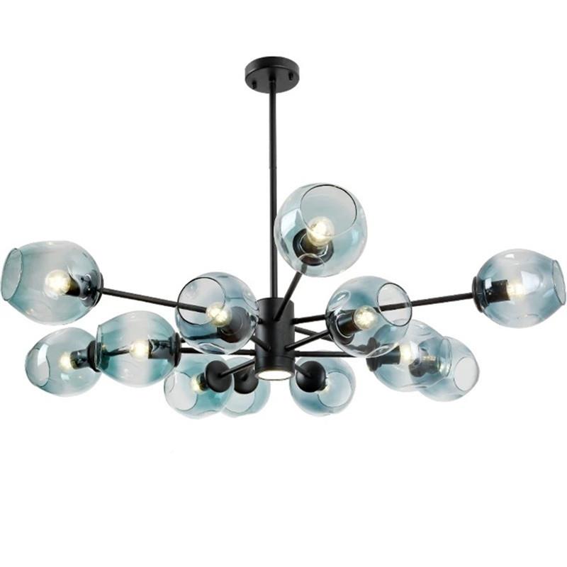 北欧风客厅分璃子吊灯餐卧室创意魔豆现代厅简约玻球个性家用灯灯