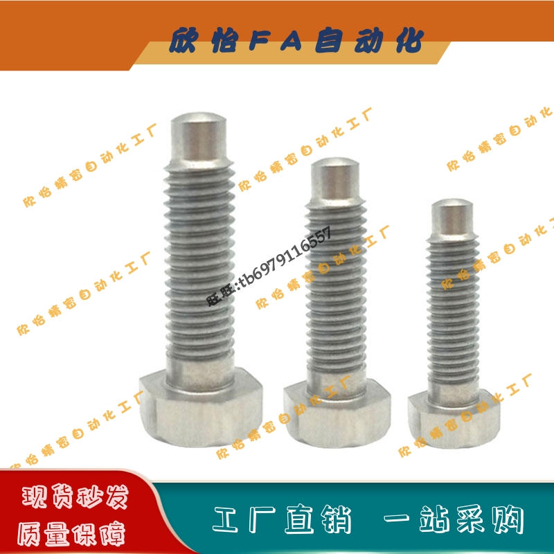 PBE06不锈钢粗牙定位螺栓前端R型STBAS4/5/6/8/10/12-20/25/30/80