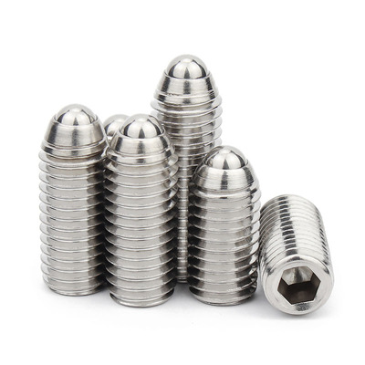 ZAF24 粗牙螺纹玻珠NBSX3/4/5/6/8/10/12/16 不锈钢 树脂球头柱塞